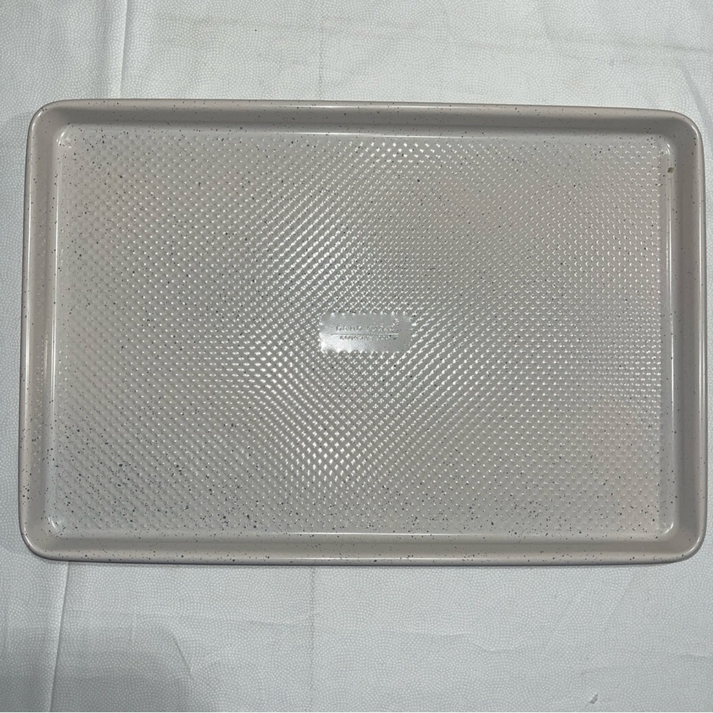David Burke Cream Colored Cookie Sheet - Heavy Duty Kitchen Bakeware 17”x12”